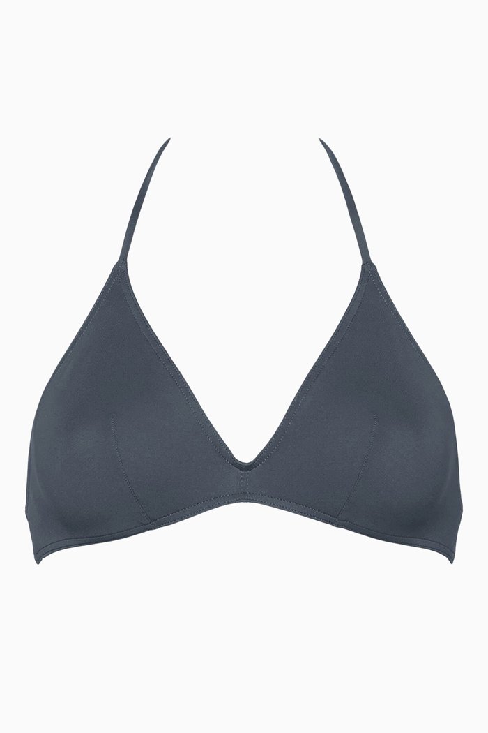 

Cubisme Small Triangle Bikini Top, Grey