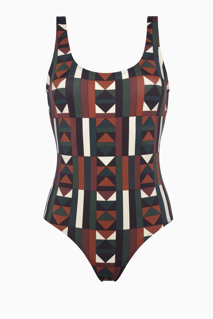 

Structure Tank One-piece Swimsuit, Multicolour