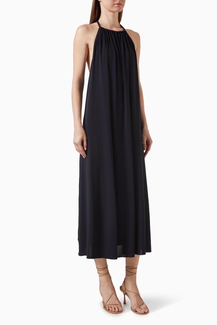 

Sheila Midi Dress in Jersey, Black