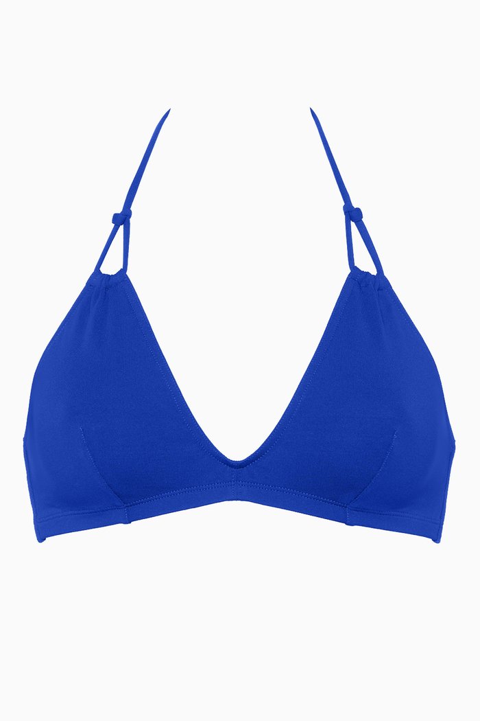 

Remix Full-cup Triangle Bikini Top, Blue