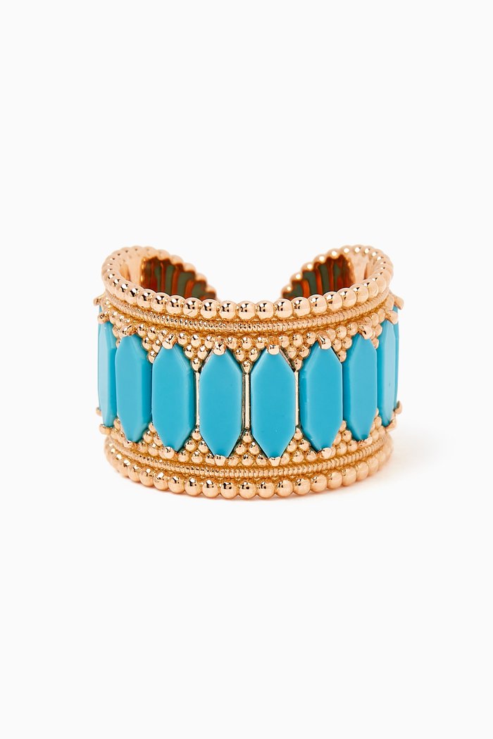 

Baalbeck In Color Turquoise Ring in 18kt Rose Gold, Blue