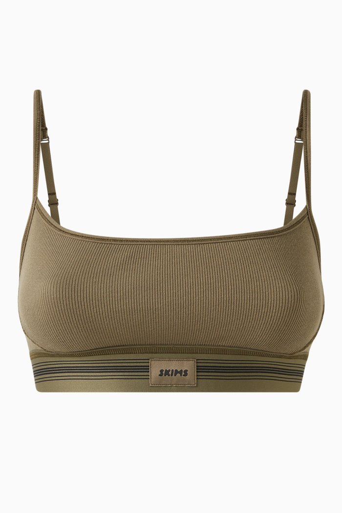 

Scoop Bralette in Cotton-rib, Green