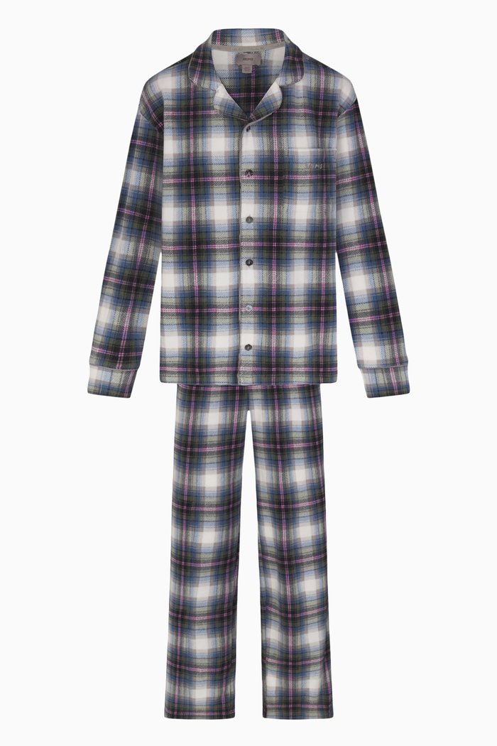 

Fleece Plaid Sleep Set, Multicolour