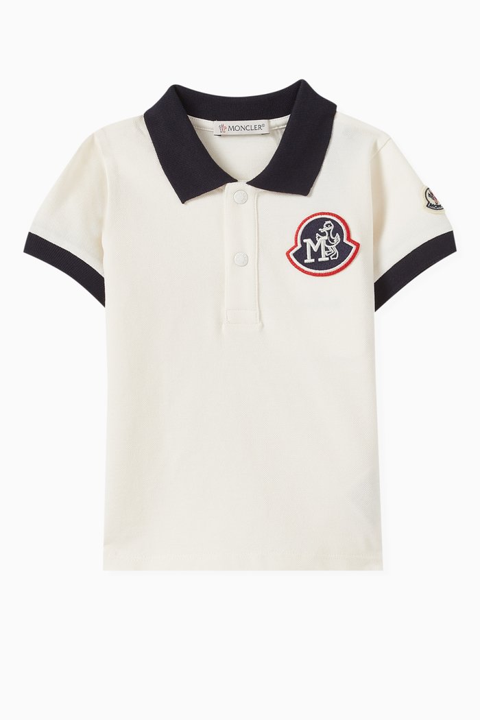 

Monogram Polo Shirt in Cotton Piqué, Neutral