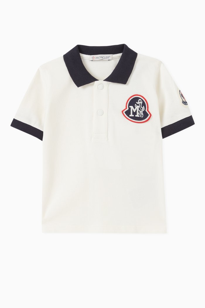 

Monogram Polo Shirt in Cotton Piqué, White