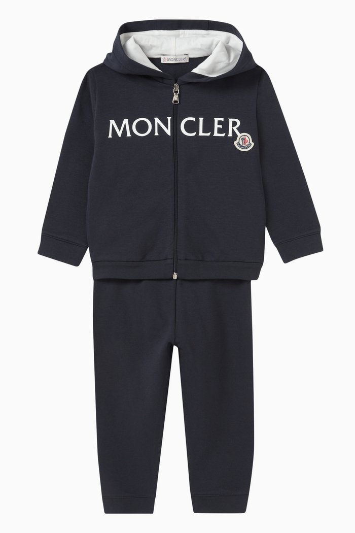 

Logo Sweatsuit in Cotton Fleece, Blue
