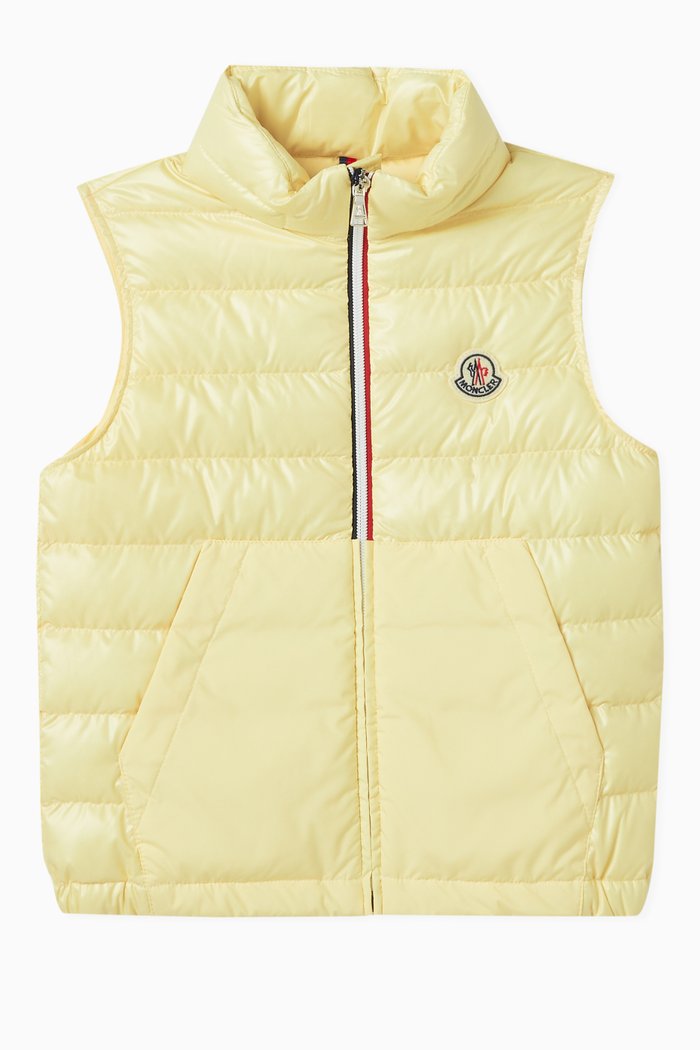 

Apatou Down Vest in Recycled Polyester, Yellow