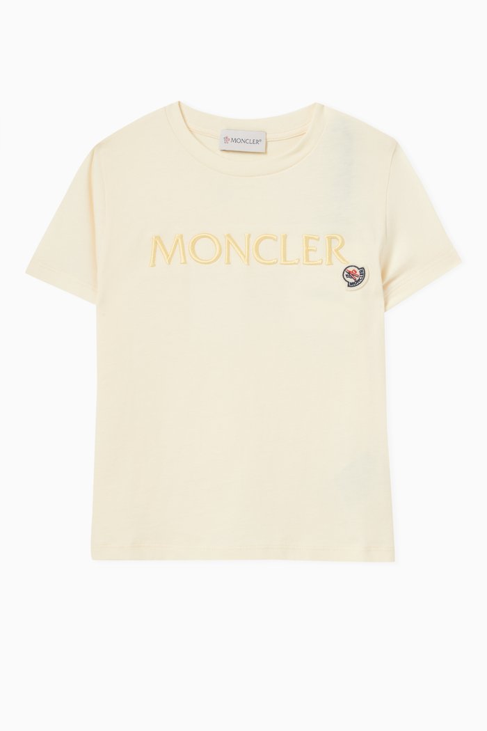 

Embroidered Logo T-shirt in Cotton Jersey, Yellow
