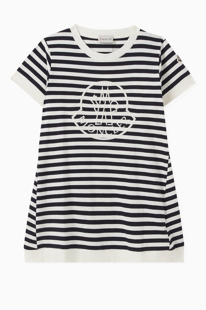 

Striped T-shirt in Cotton, Neutral