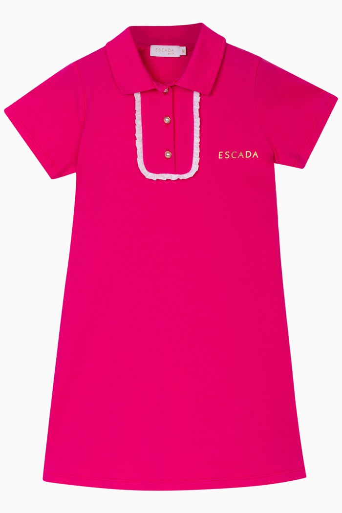 

Logo-print Dress in Jersey, Pink