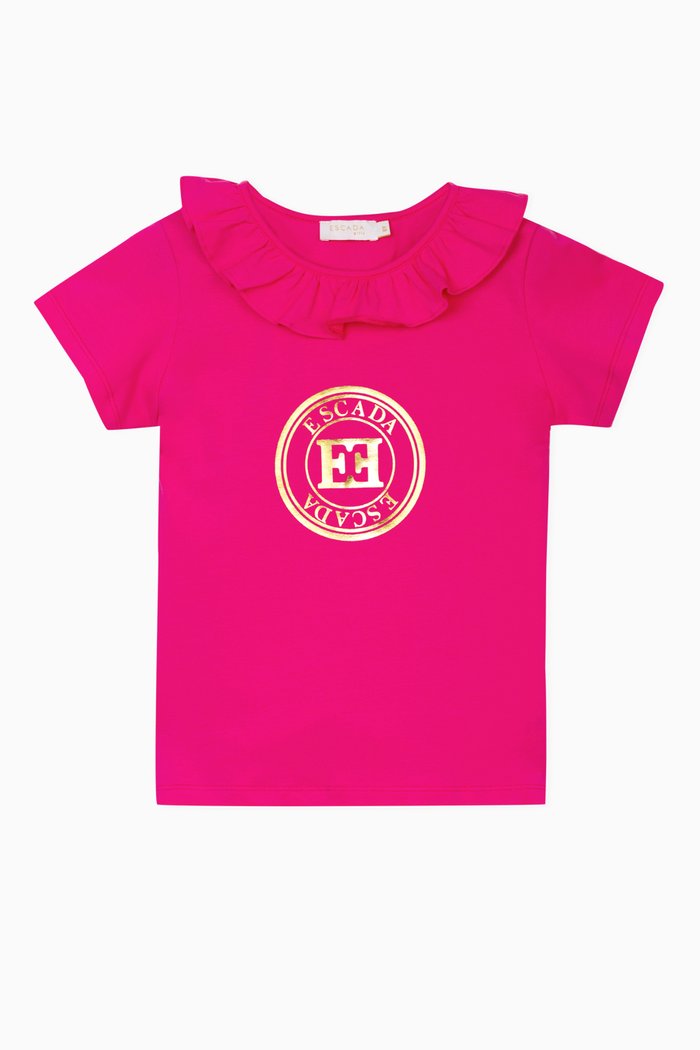 

Logo-print T-shirt in Cotton-jersey, Pink