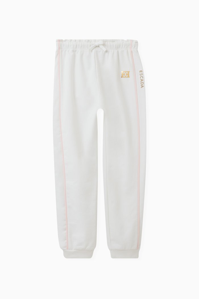 

Striped Logo-detail Sweatpants in Cotton, White
