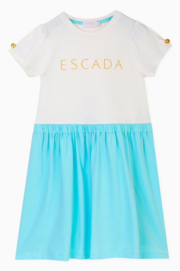 

Logo-print Dress in Cotton, White