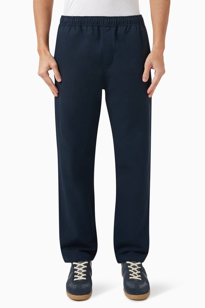 

Jabari Trousers in Cotton-viscose, Blue