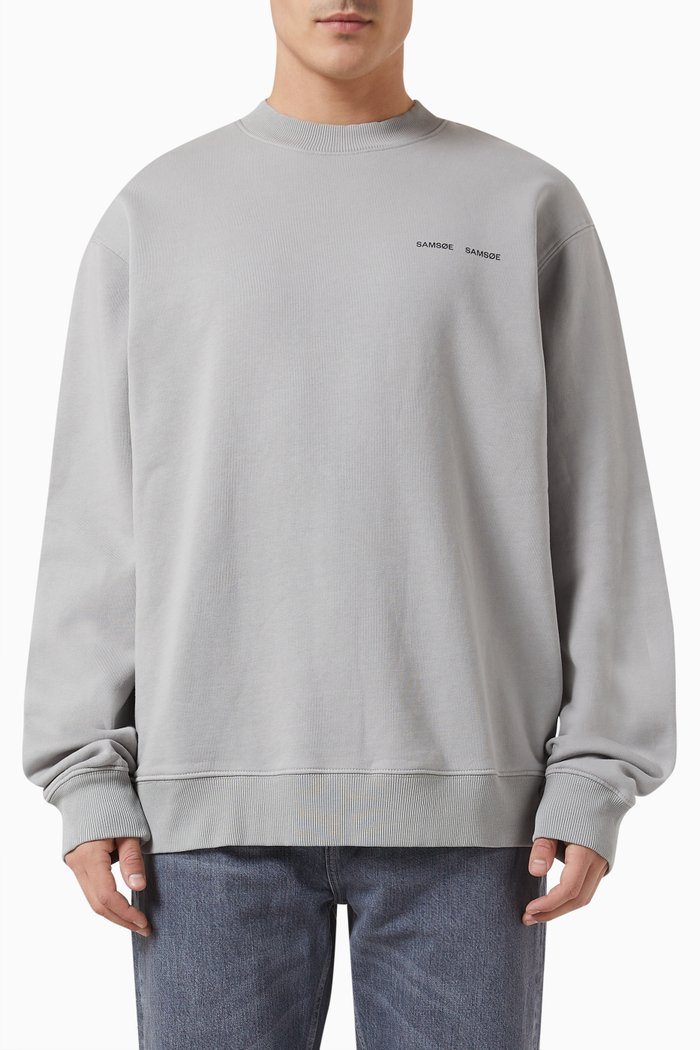 

Norsbro Crew-neck T-shirt in Organic Cotton Jersey, Grey