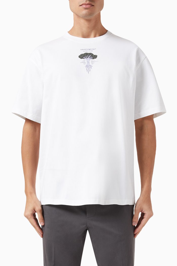 Handsforfeet T-shirt in Organic Cotton-jersey, White
