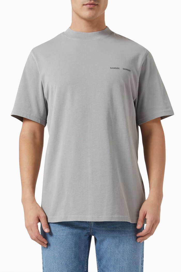 Norsbro T-shirt in Organic Cotton Jersey, Grey