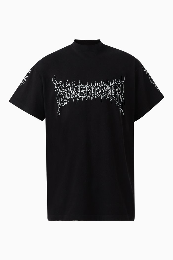 

Unisex Darkwave Oversized T-shirt in Vintage-jersey, Black