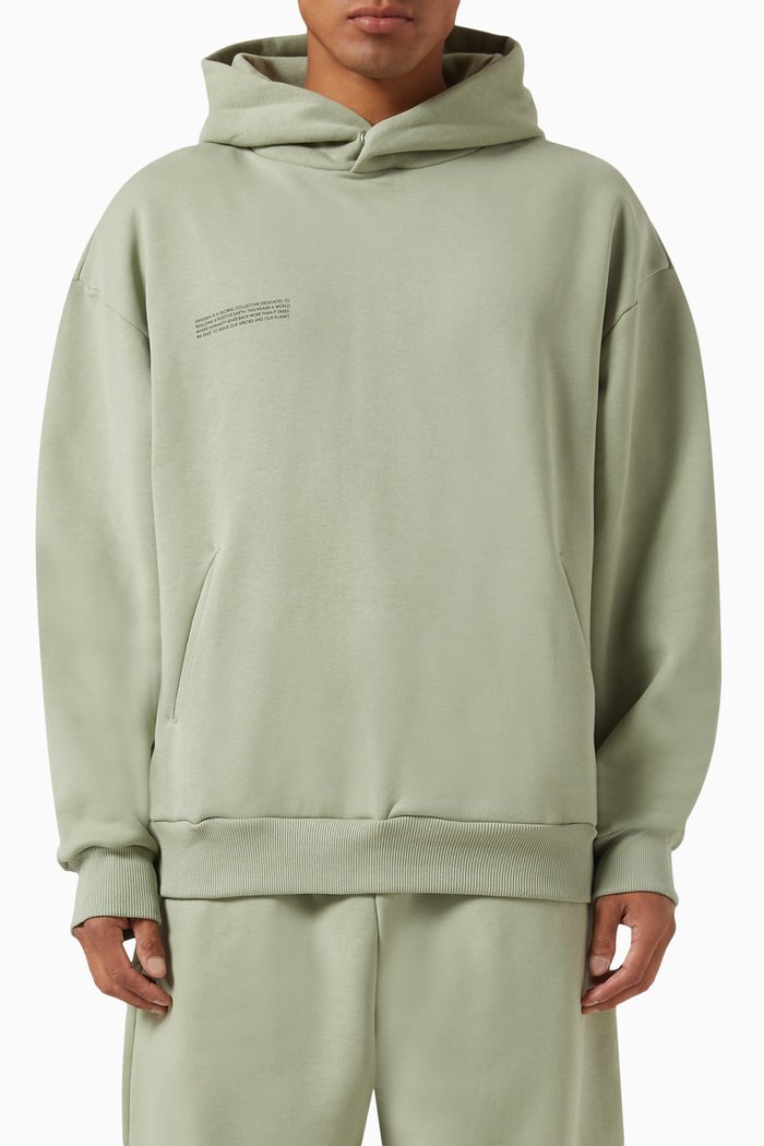 

DNA Hoodie in Cotton, Green