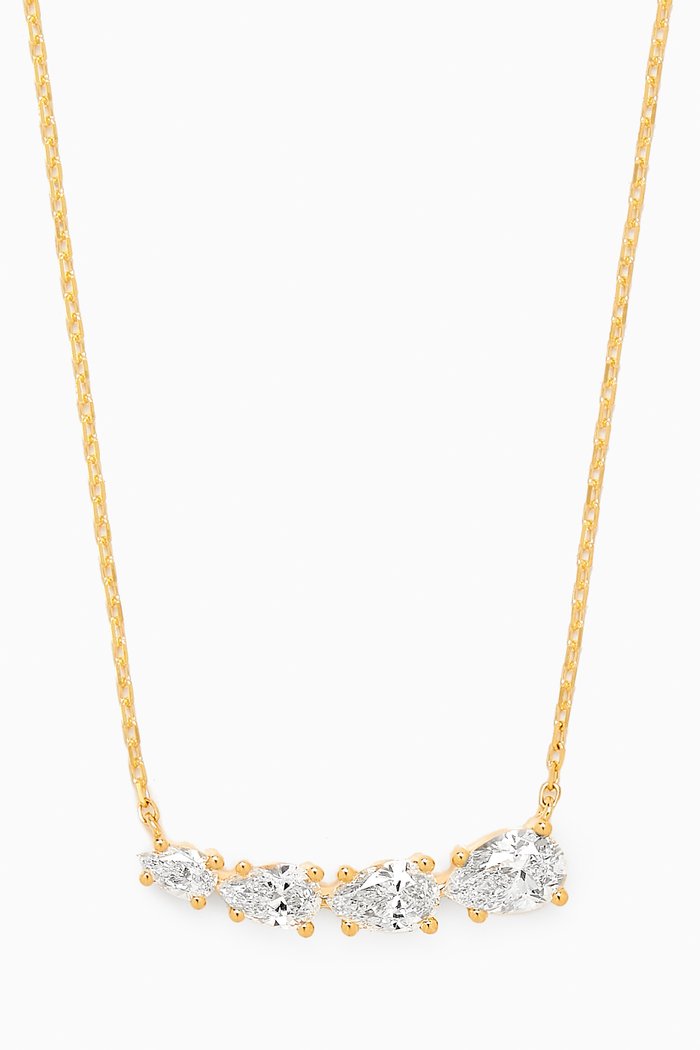 Angel Wing Diamond Pendant Necklace in 18kt Gold, White