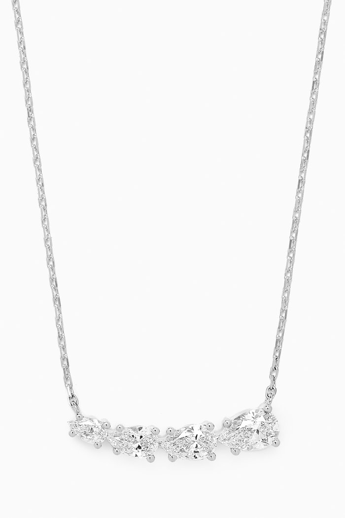

Angel Wing Diamond Necklace in 18kt White Gold