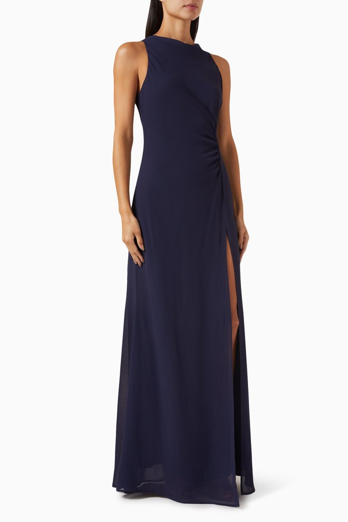 

Senna Maxi Dress in Georgette, Blue