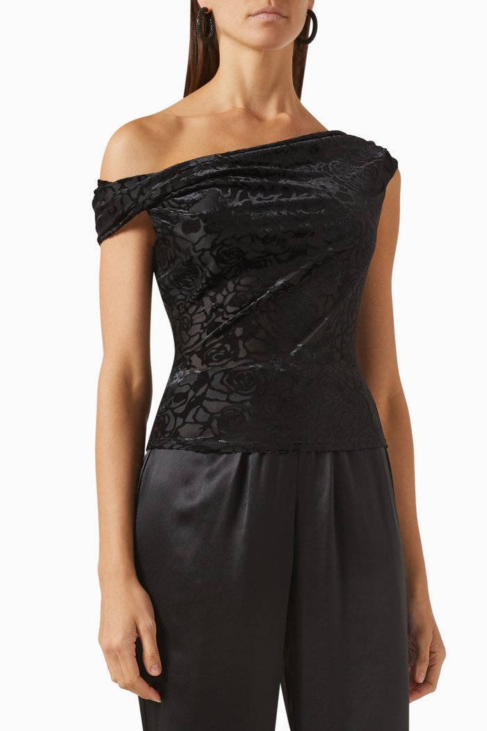 

Cello Knit Top in Velvet, Black