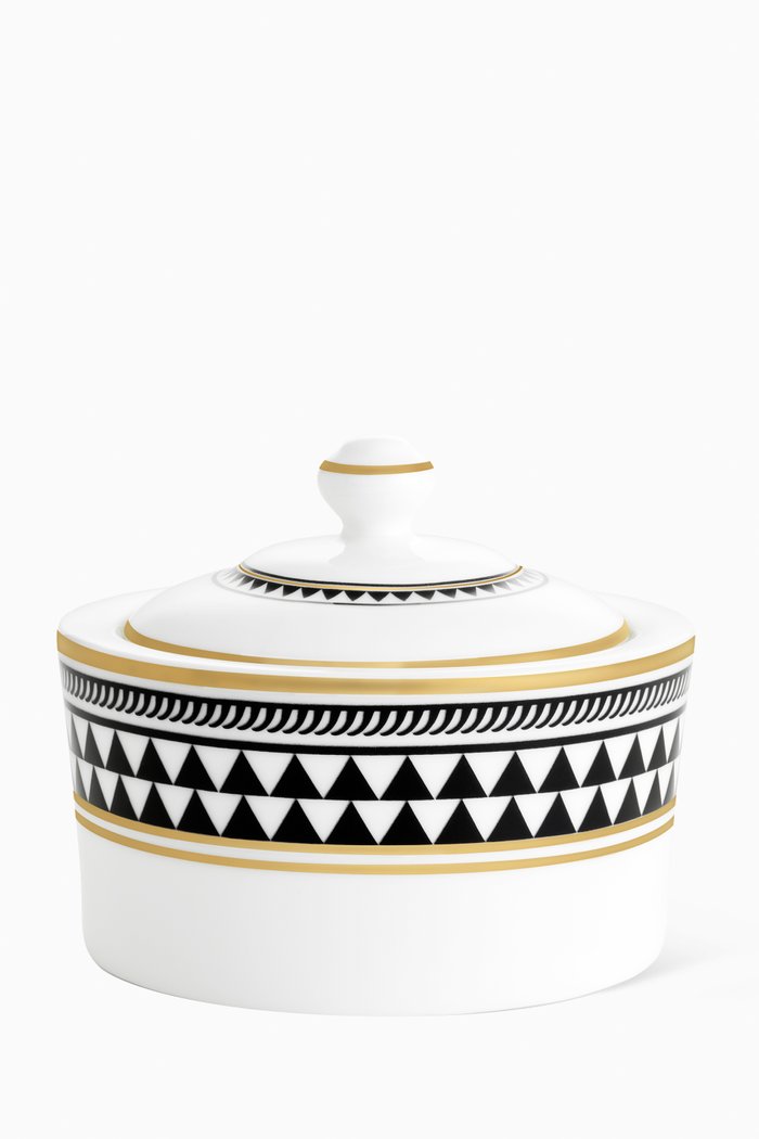

Mosaiques De Baalbek Sugar Pot in Fine Bone China, White