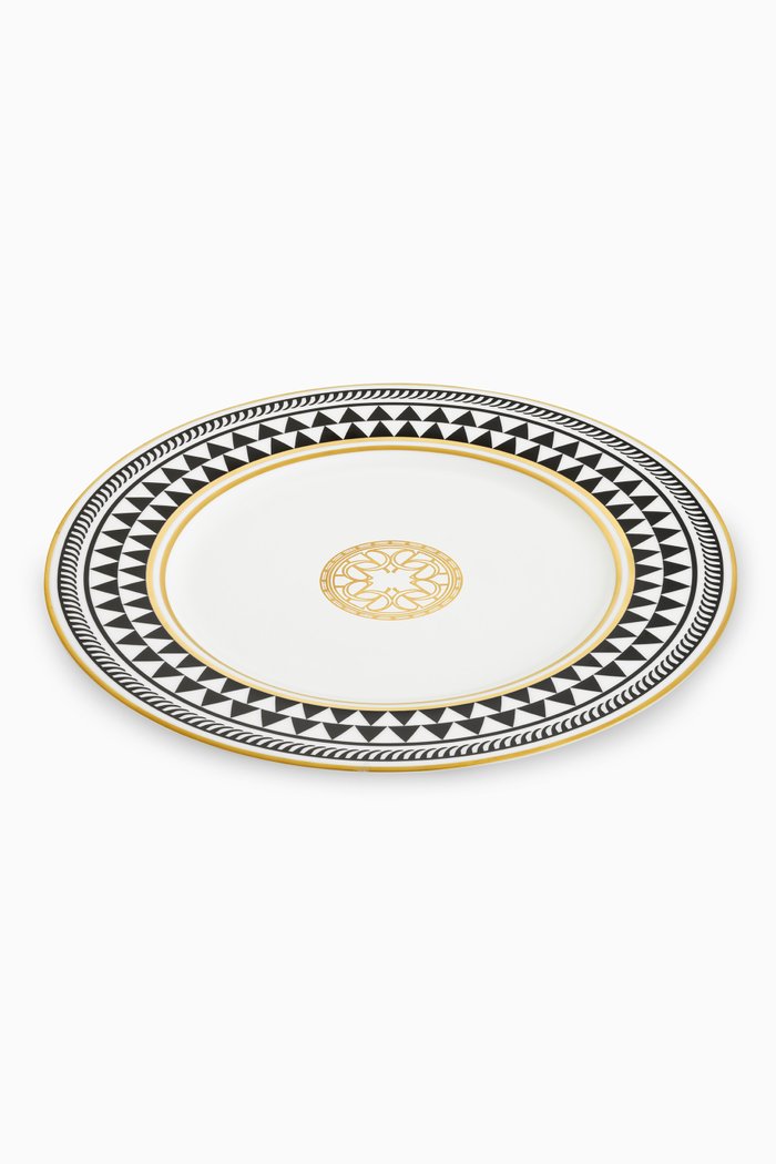 

Mosaiques De Baalbek Charger Plate in Fine Bone China, White