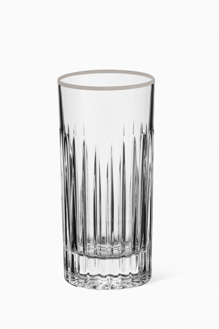 

Tulipa Platinum Tumbler in Crystal, Silver