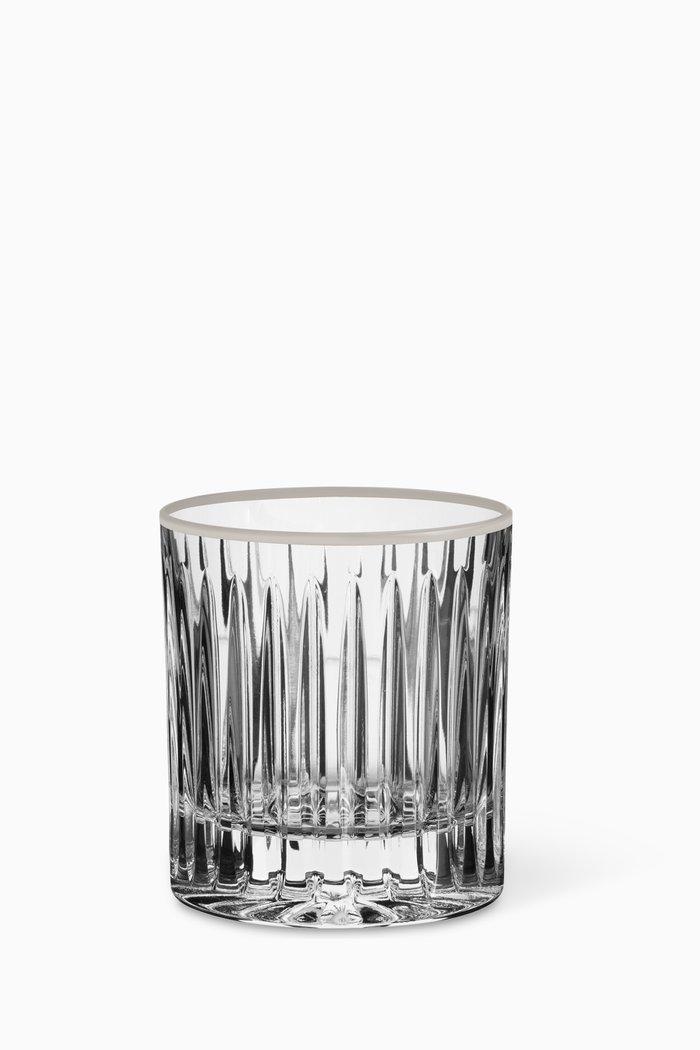 

Tulipa Platinum Old Fashioned Tumbler in Crystal, Silver