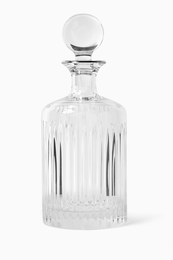 

Tulipa Platinum Round Decanter in Crystal, Silver