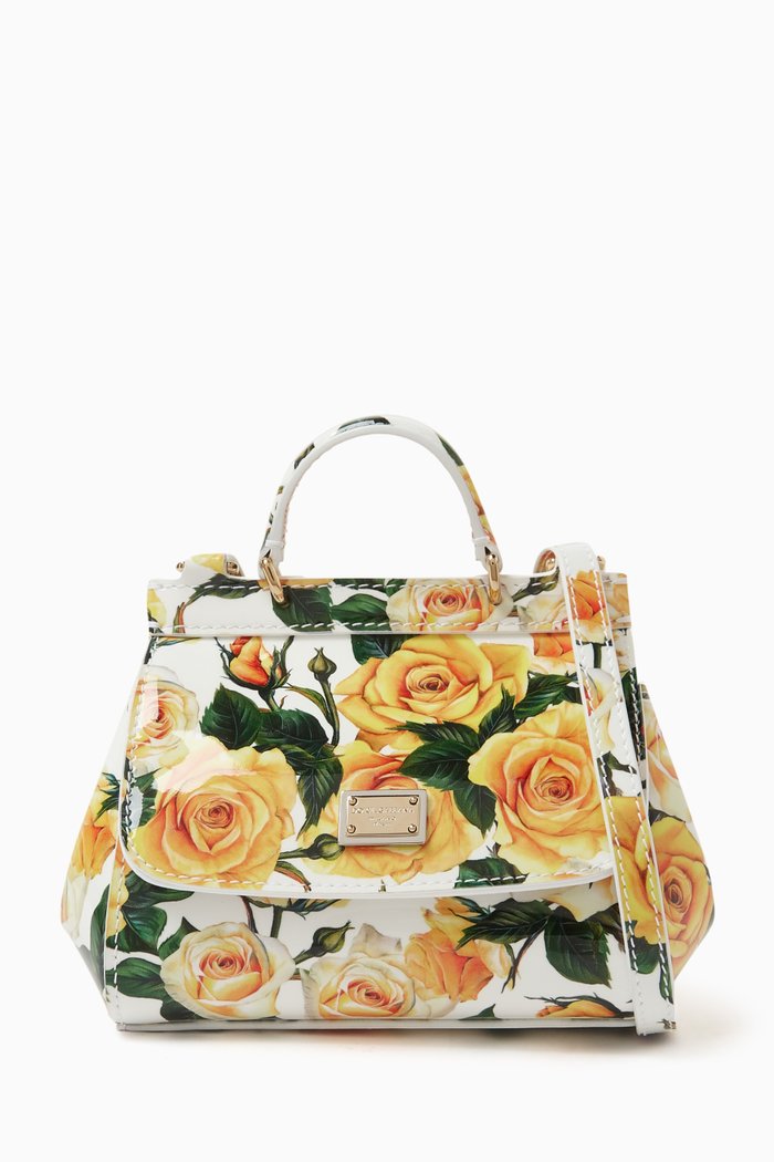 

Mini Shoulder Bag in Patent Leather, Yellow