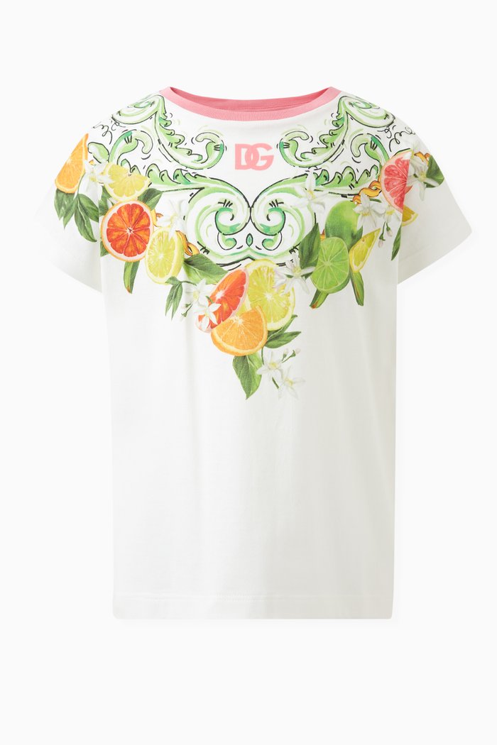 

Printed Logo T-shirt in Cotton, Green