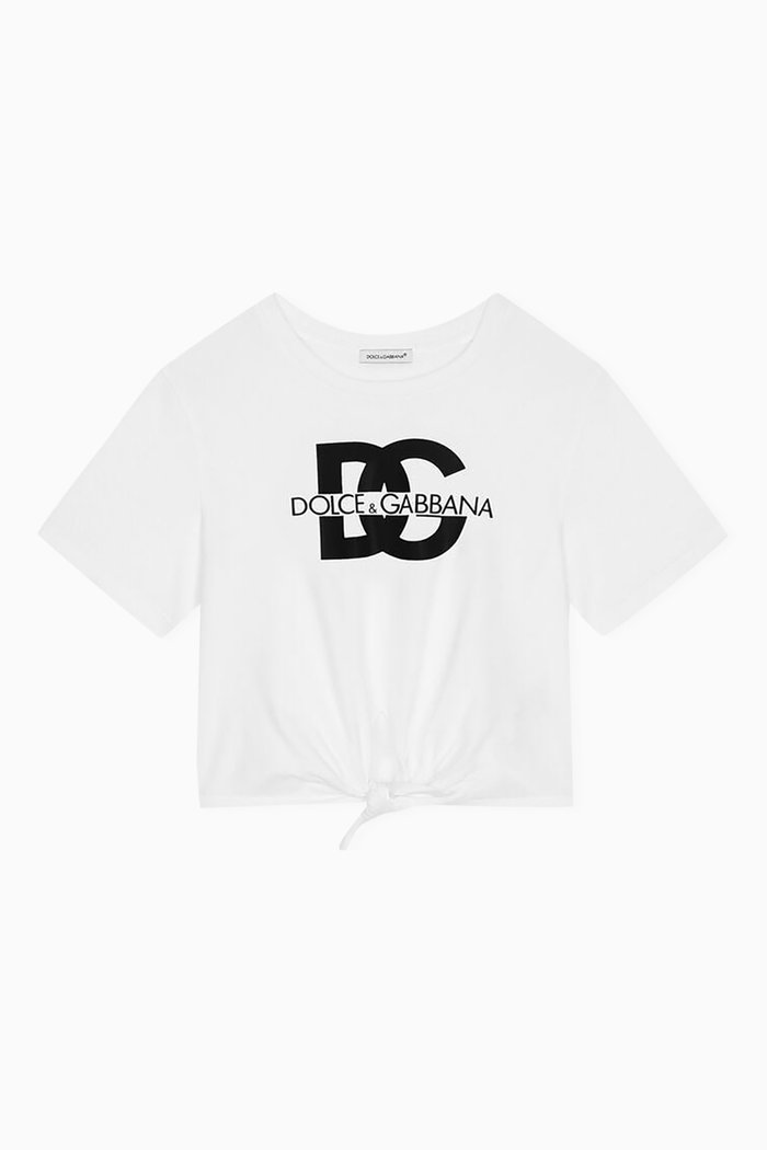 

Logo Bow T-shirt in Cotton-jersey, White