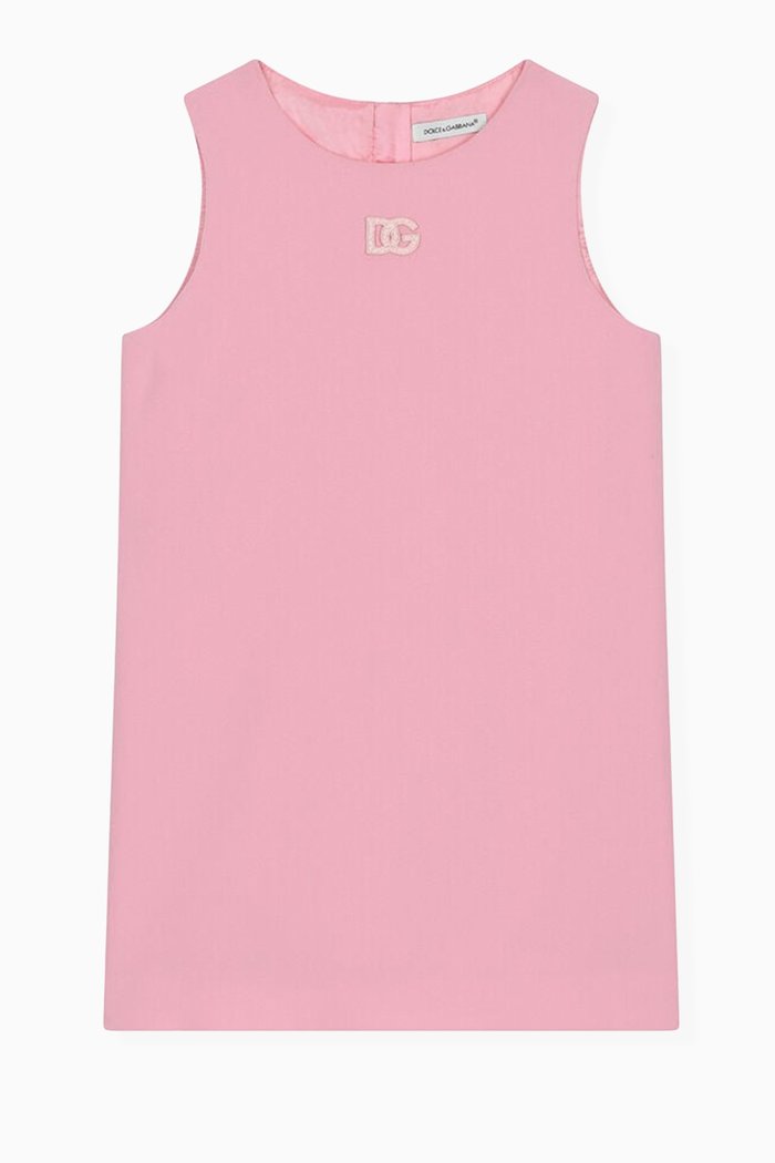 

Cady Logo Mini Dress in Viscose, Pink