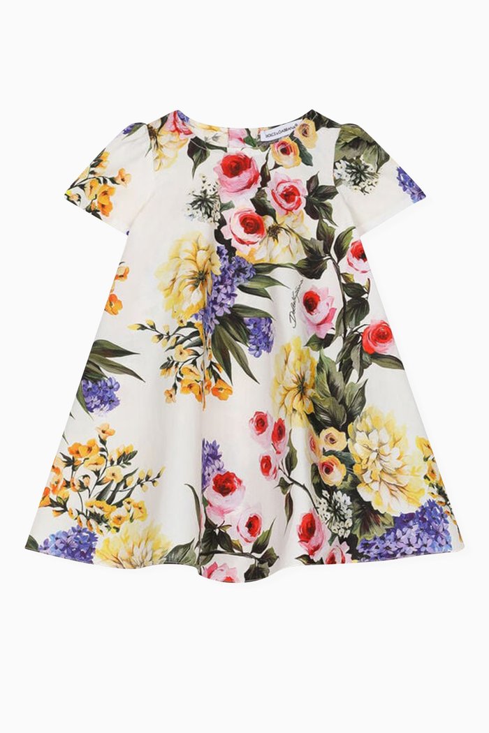 

Garden-print Maxi Dress in Cotton-poplin, Multicolour