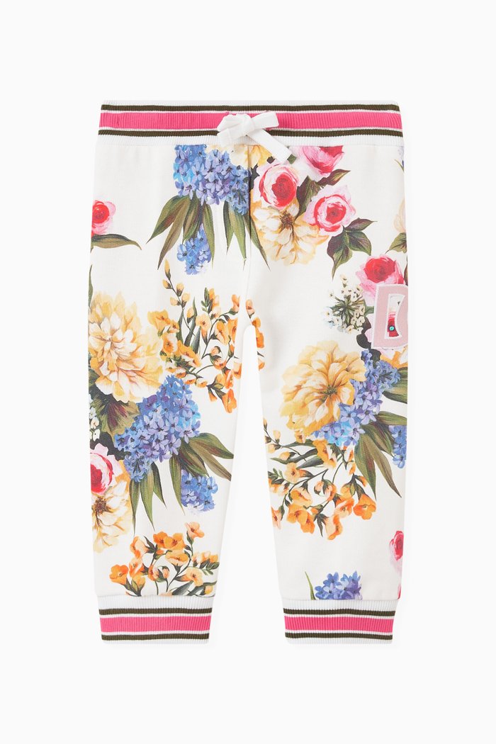 

Garden-print Sweatpants in Cotton-jersey, Multicolour