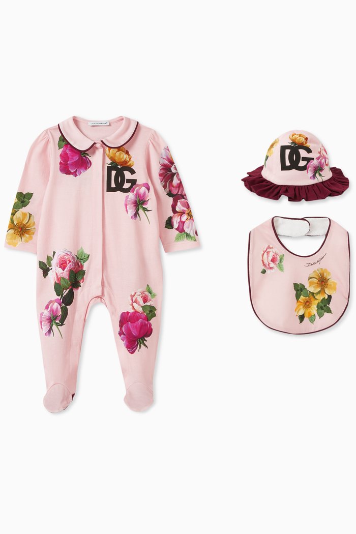 

3-piece Gift-set in Cotton-jersey, Pink