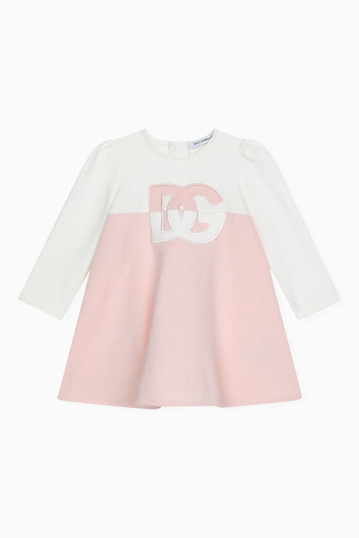 

DG Logo-print Dress in Cotton-jersey, Red
