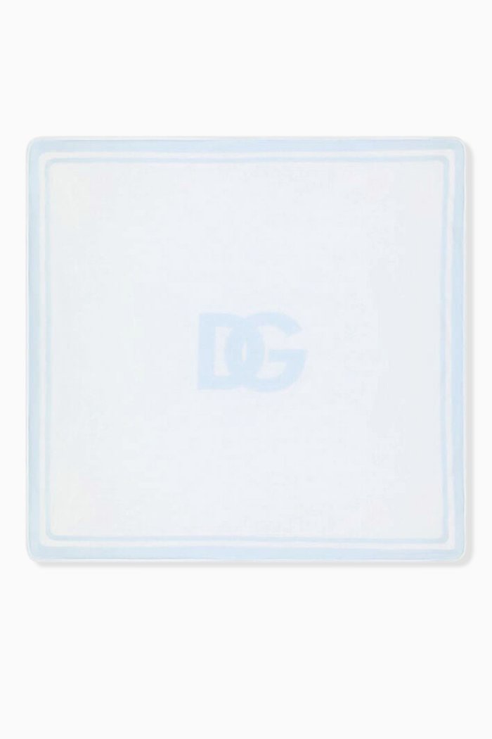 

Logo Baby Blanket in Cotton, Blue