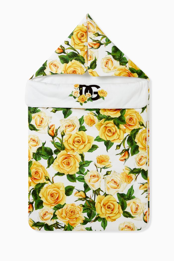 

Rose-print Sleeping Bag in Cotton, Yellow