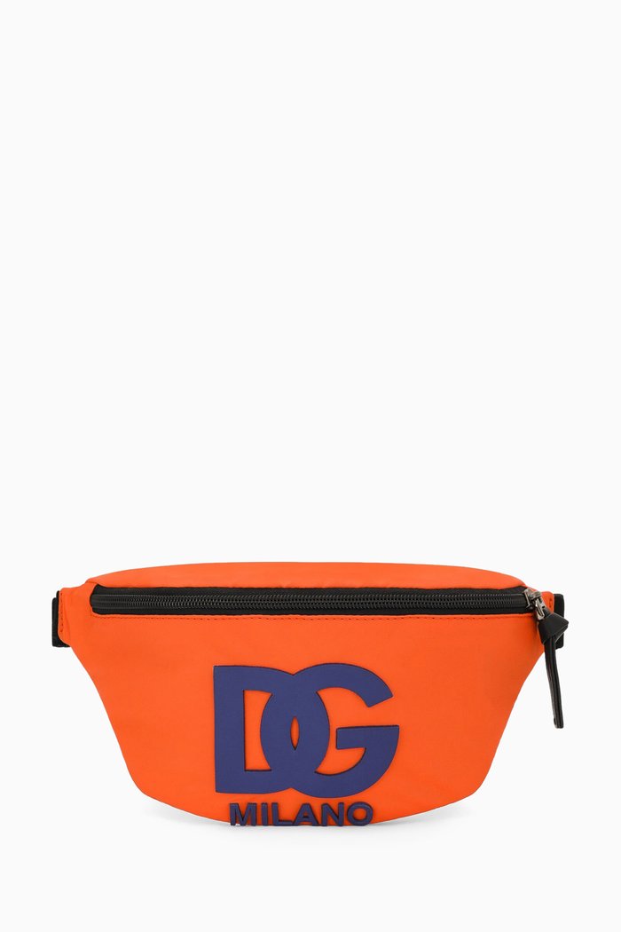 

DG Logo Belt Bag in Nylon, Orange