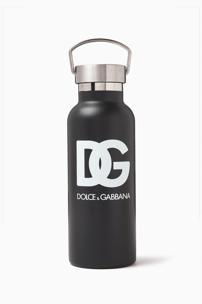 

Logo Bottle in Stainless Steel, Black
