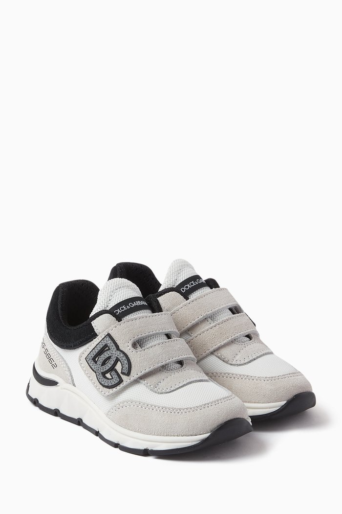 

First Steps Sneakers in Mesh & Suede, White