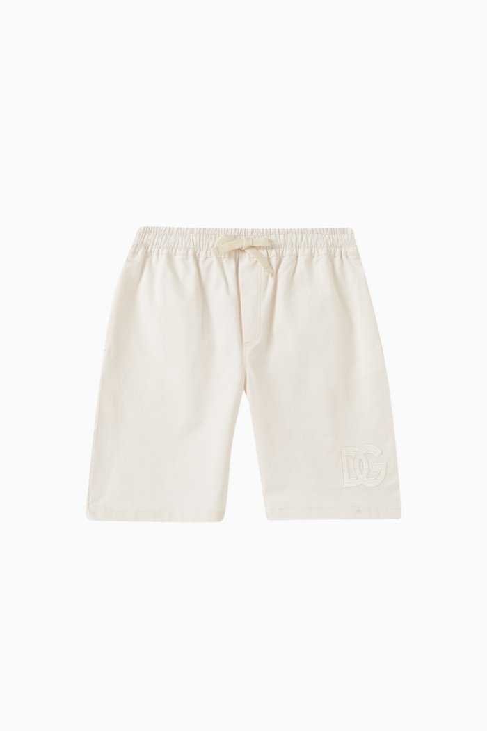 

Logo Shorts in Gabardine, Neutral