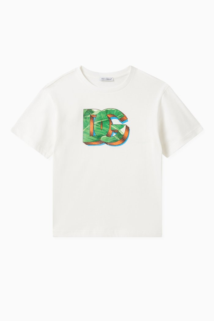 

DG Logo T-shirt in Cotton, White