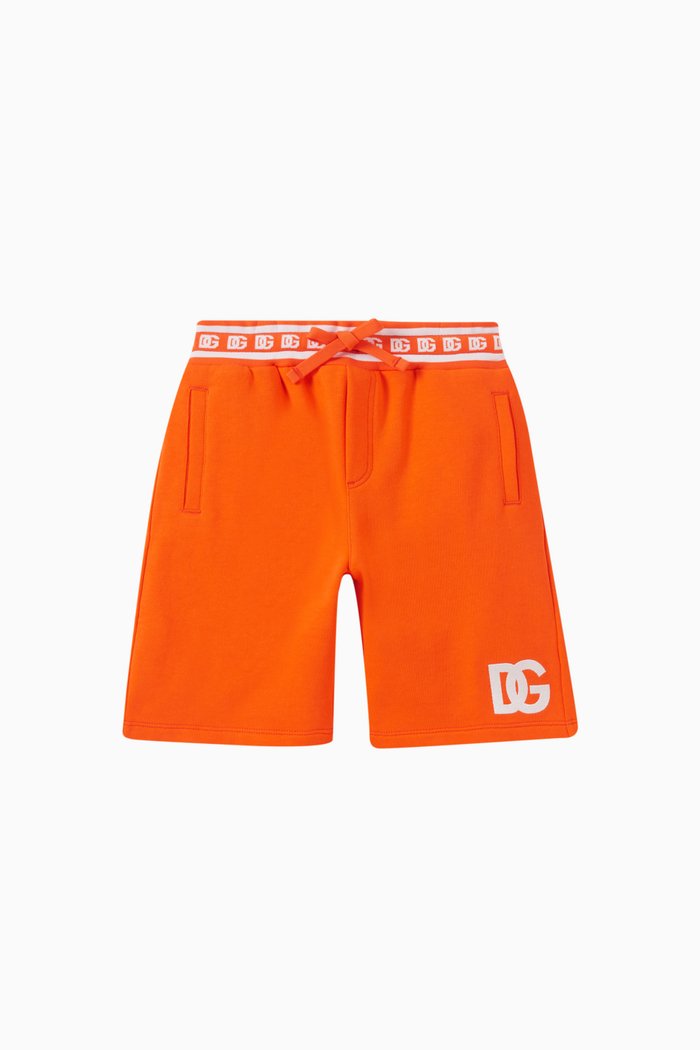 

DG Logo Shorts in Cotton Jersey, Orange