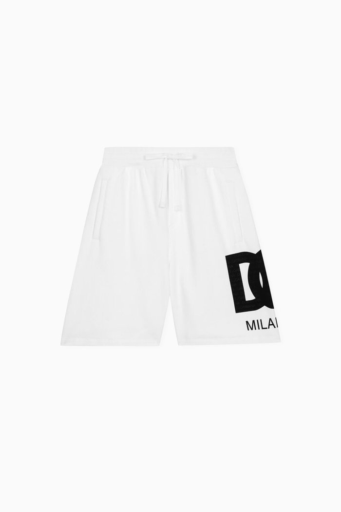 

Jogging Shorts in Jersey, White