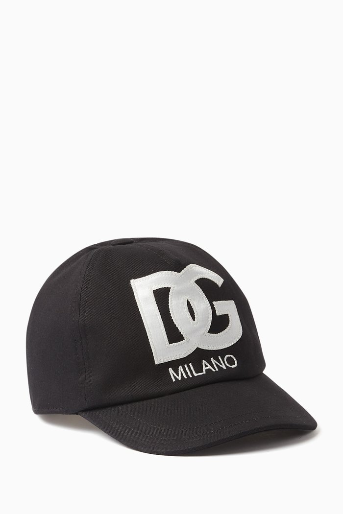 

Logo Baseball Cap in Cotton Drill, Black